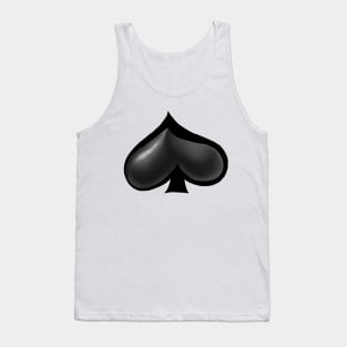 Alice in Wonderland Spades Playing Cards Suite Tank Top